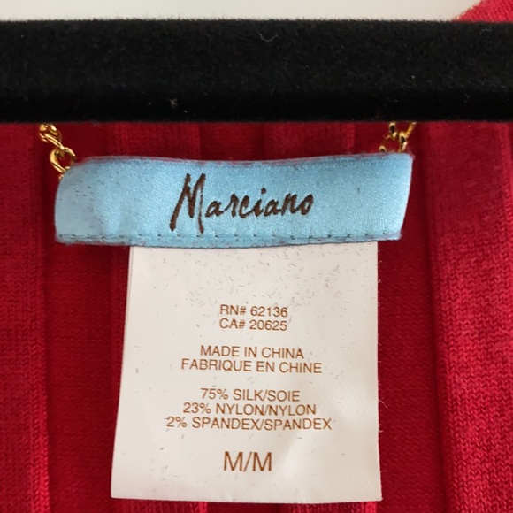 Marciano red bandage sweater dress, medium - Picture 2 of 5